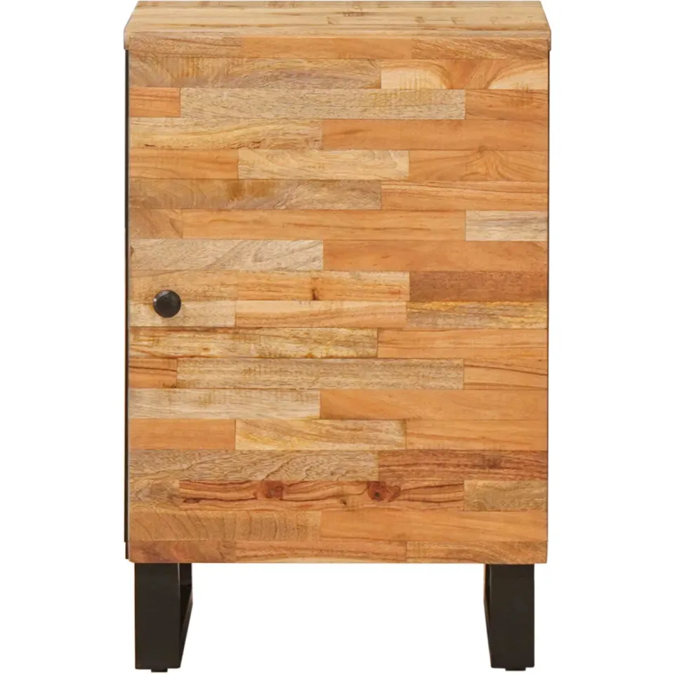 vidaXL Badkamerkast Naturel 38 x 33 x 58 cm Massief Mango Hout, foto 3