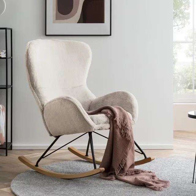 Artistiq Living Chais schommelstoel beige, foto 2