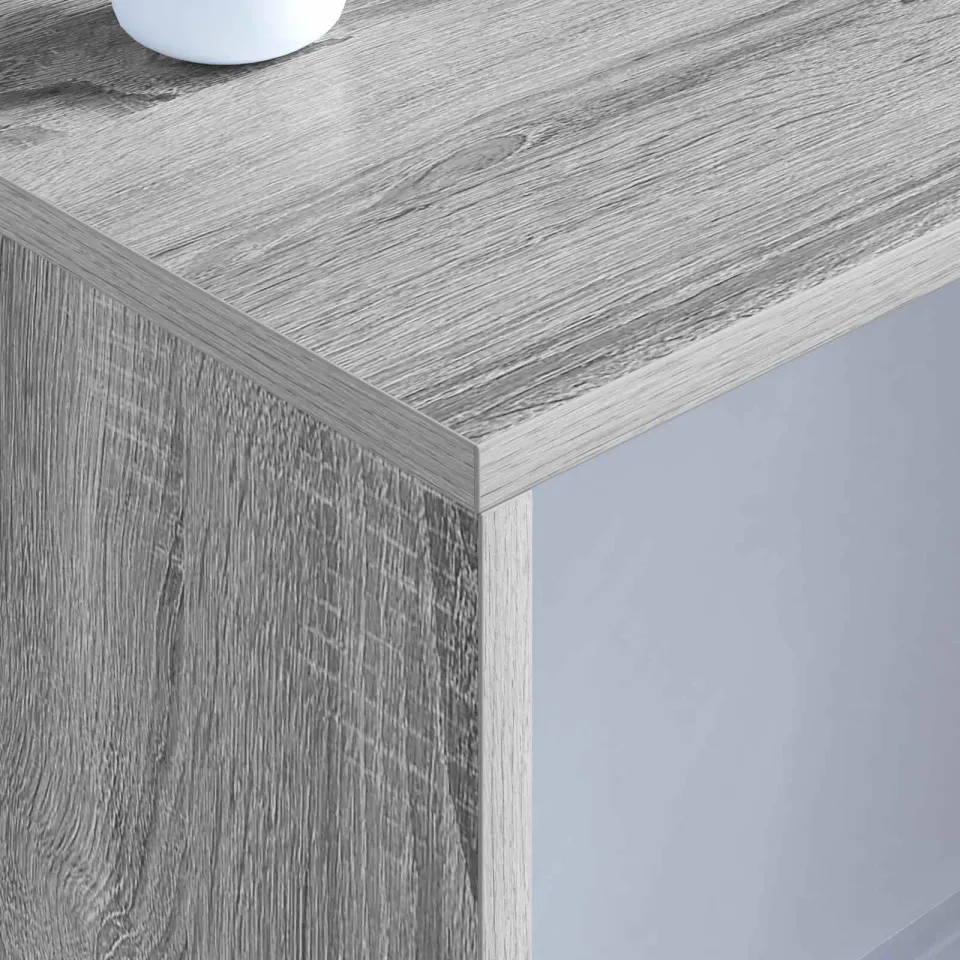 vidaXL Wandbureau Grijs Sonoma 100 x 45 x 30 cm Bewerkt hout, foto 4