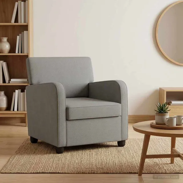 vidaXL Fauteuil Donkergrijs fluweel