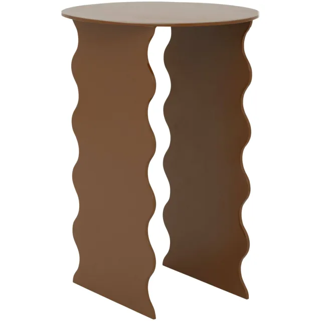 Urban Nature Culture Wavy bijzettafel bruin