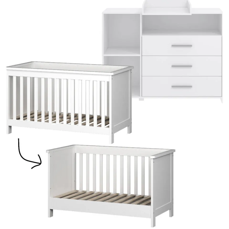Cabino meegroei babykamer Jim Wit (2-delig), foto 6