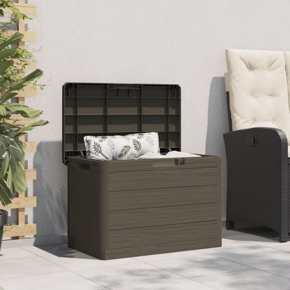 vidaXL Kussenbox 77,5x44,5x53 cm polypropeen bruin, foto 3