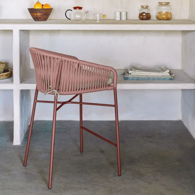 Kave Home Yanet barkruk terracotta, foto 2