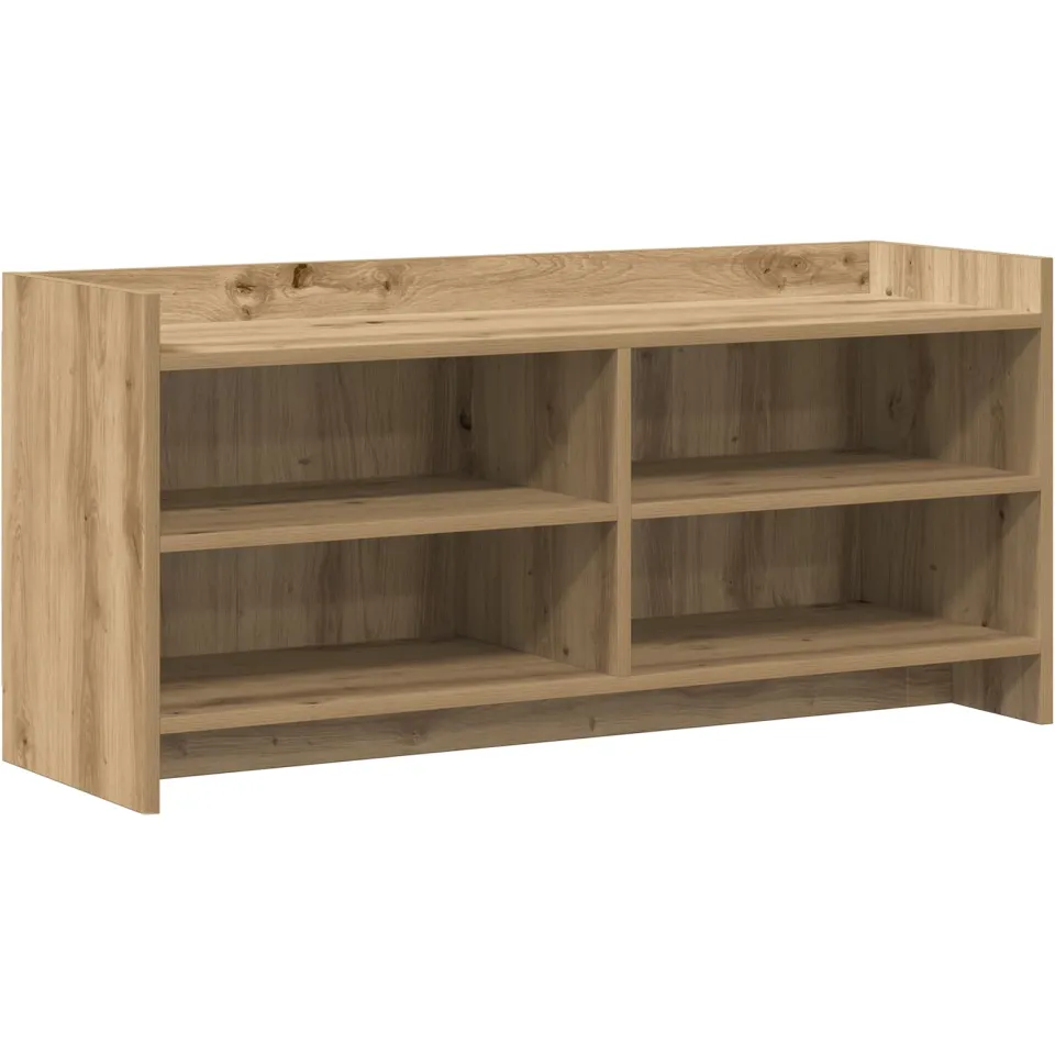 vidaXL TV-kast 100 x 33 x 47 cm Artisanaal eiken Bewerkt hout