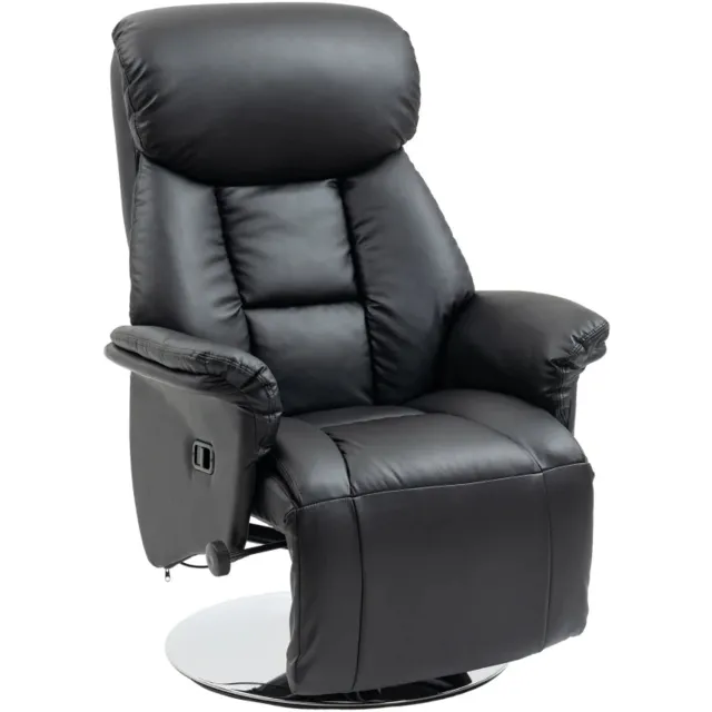GranMaison Relaxfauteuil - Relaxzetel - Massagestoel - Relaxstoel - Fauteuil - Stoel - Met armleuning - Voor één Persoon - Zwart