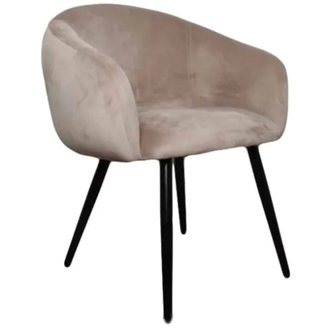Bubble chair velvet - zand