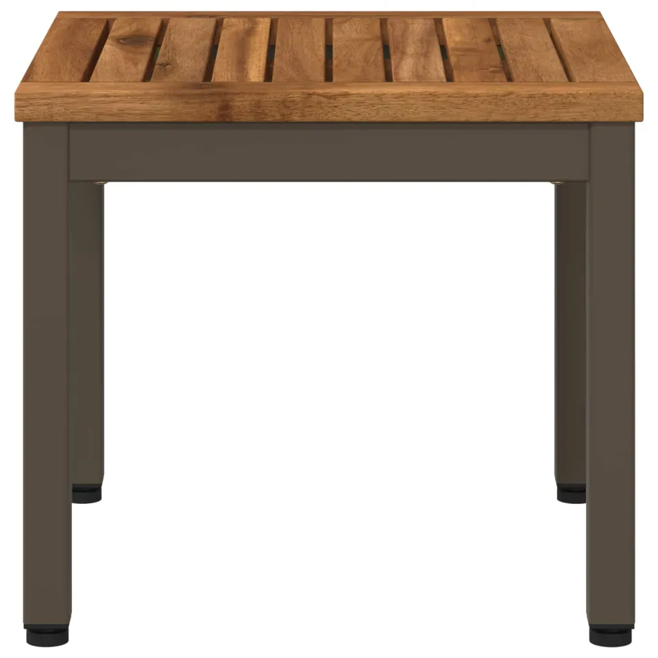 vidaXL Salontafel NAARDEN Natuurlijk en Koffie 40 x 40,5 x 36 cm Bruin