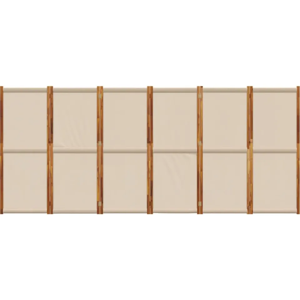 vidaXL Kamerscherm met 6 panelen 420x180 cm taupe, foto 4