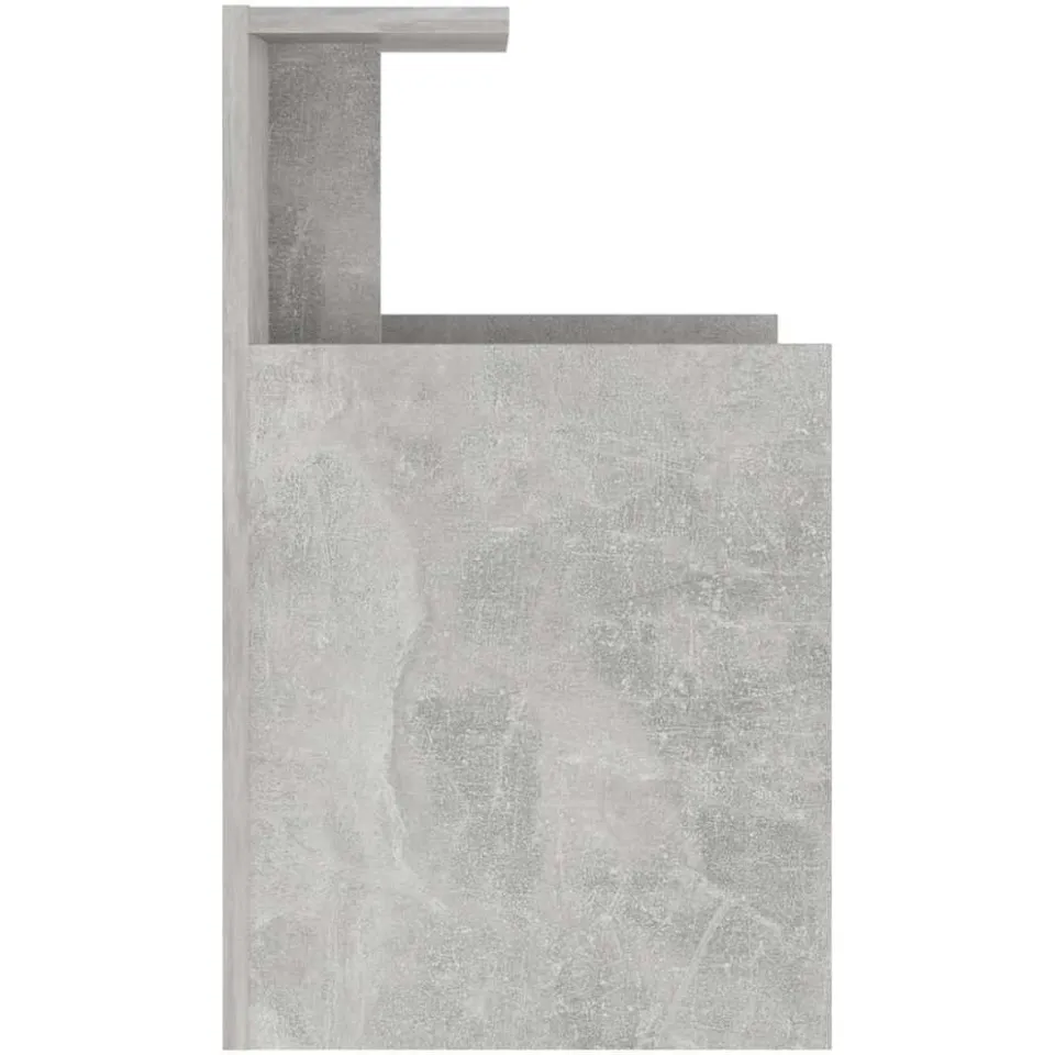vidaXL Nachtkastje 40x35x60 cm bewerkt hout betongrijs grijs, foto 4