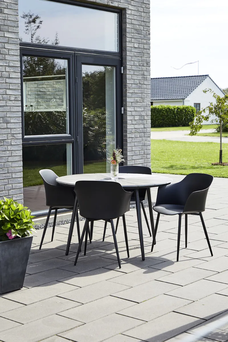 Lisomme Dian kunststof tuinstoel zwart, foto 5