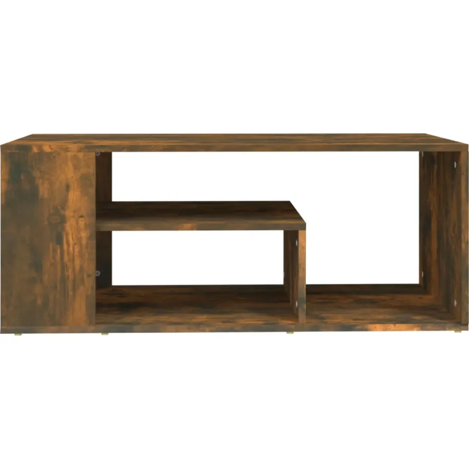vidaXL Salontafel 100x50x40 cm bewerkt hout gerookt eikenkleurig Bruin
