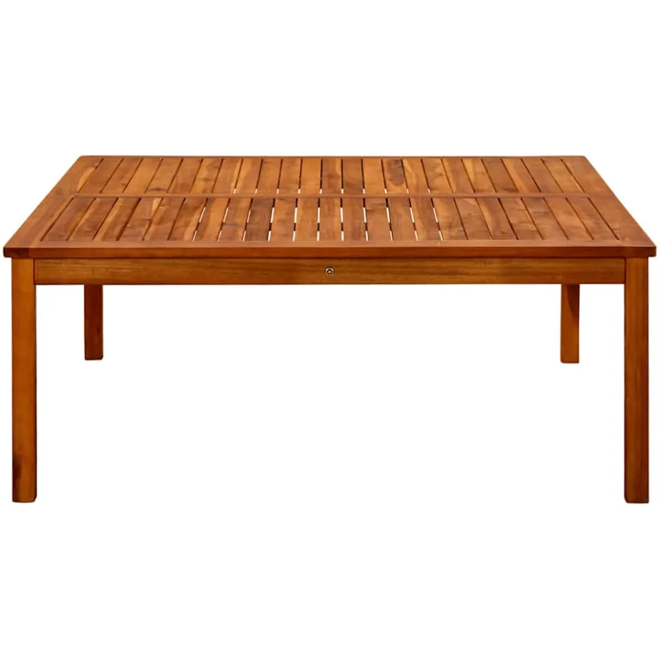 vidaXL Tuintafel 110x110x45 cm massief acaciahout bruin, foto 3