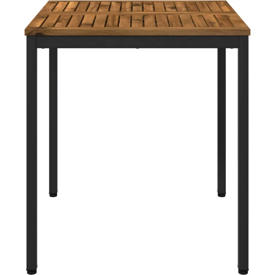 vidaXL Tuindiner tafel NAARDEN Naturel en Zwart 70 x 68,5 x 75 cm, foto 3