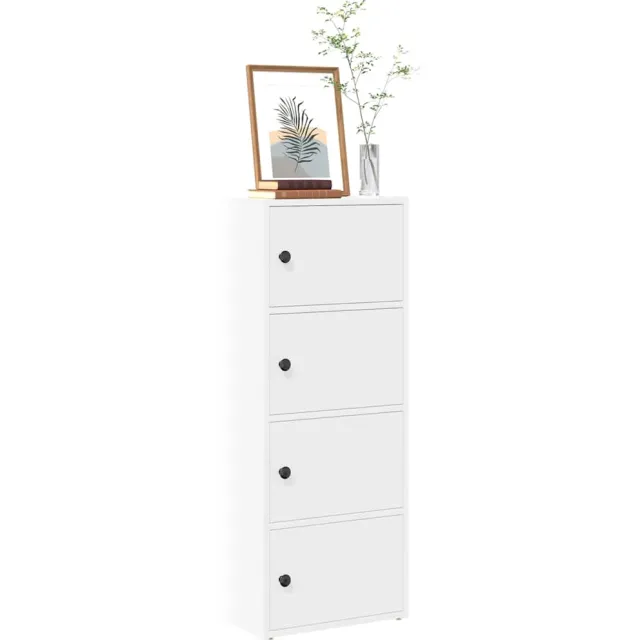 vidaXL Boekenkast 40x24x102 cm bewerkt hout wit