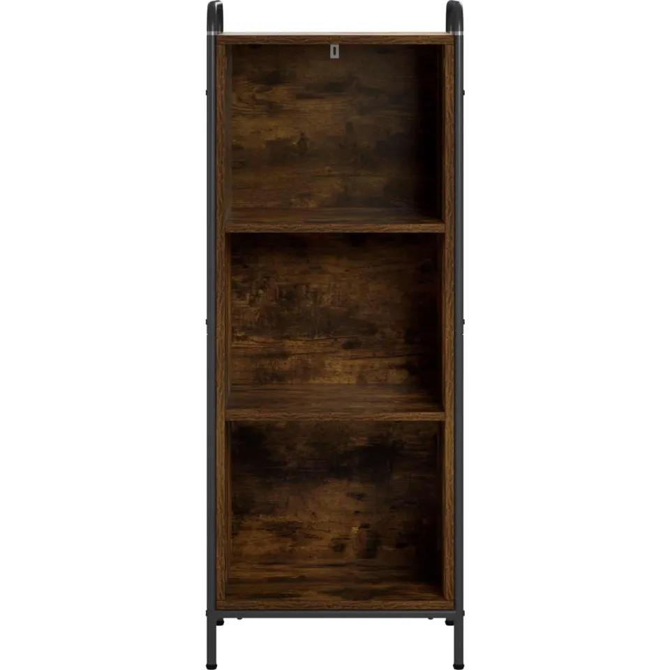 vidaXL Boekenkast 55,5 x 33 x 174 cm Bewerkt hout Gerookt eiken Bruin