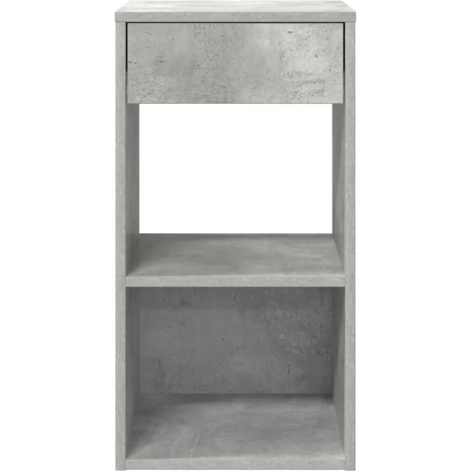 vidaXL Nachtkastjes 2 st met lade 35x34x66,5 cm betongrijs grijs, foto 4