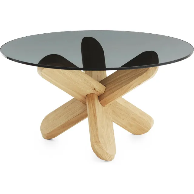 Normann Copenhagen Ding bijzettafel fumé/eiken 40