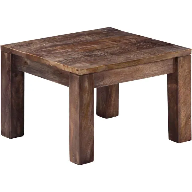 vidaXL Salontafel 50x50x35 cm massief mangohout Bruin