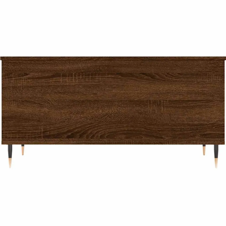 vidaXL Salontafel 90x44,5x45 cm bewerkt hout bruin eikenkleur, foto 4