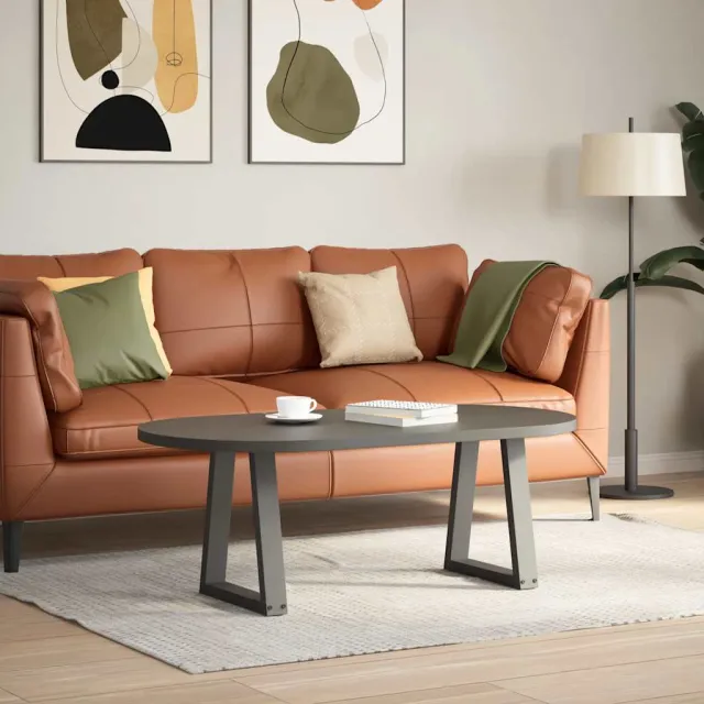vidaXL Salontafelpoten 2 st V-vormig 38x(42-43,3) cm staal antraciet Anthraciet
