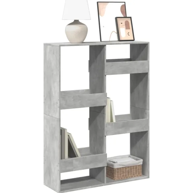 vidaXL Boekenkast 100x33x135 cm bewerkt hout betongrijs