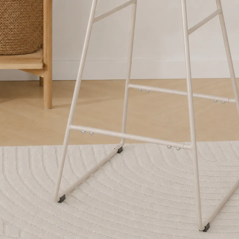 Nolon Pleun barkruk grijsbeige - met zitkussen - 65 cm, foto 5