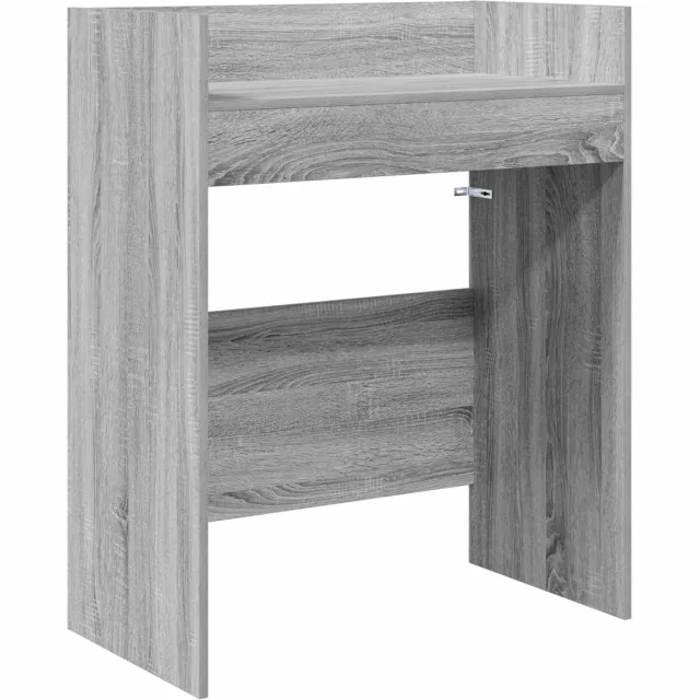 vidaXL DJ - Tafel - Grijs - Sonoma - 82 - x - 45 - x - 102 - cm - Bewerkt - hout Grijs sonoma