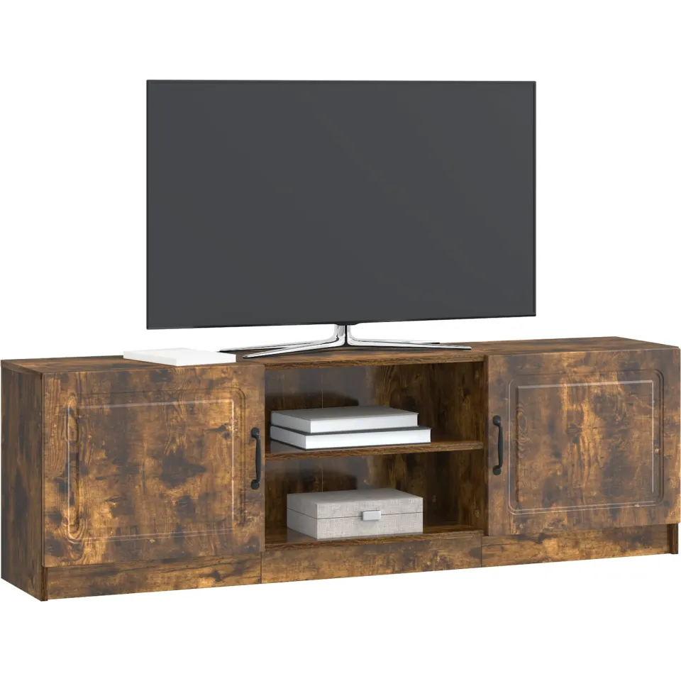 vidaXL TV-kast Gerookt eiken 150 x 31 x 47 cm Bewerkt hout Bruin