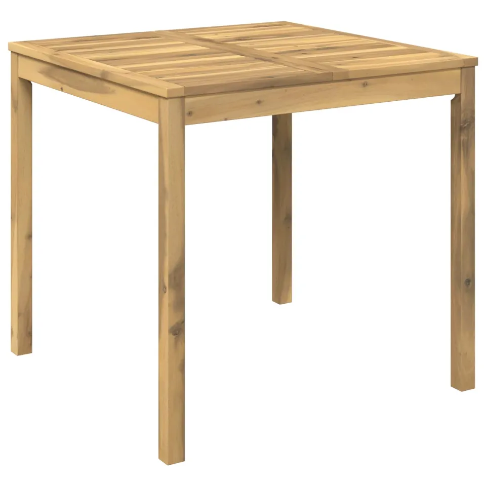 vidaXL Tuindiner tafel LAREN Witgewassen 80 x 80,5 x 75 cm, foto 3