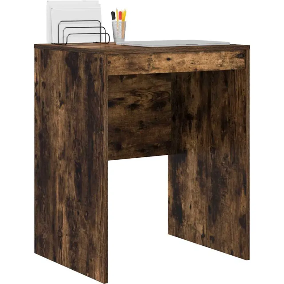 vidaXL Bureau Gerookt eiken 60 x 50 x 76 cm, foto 3