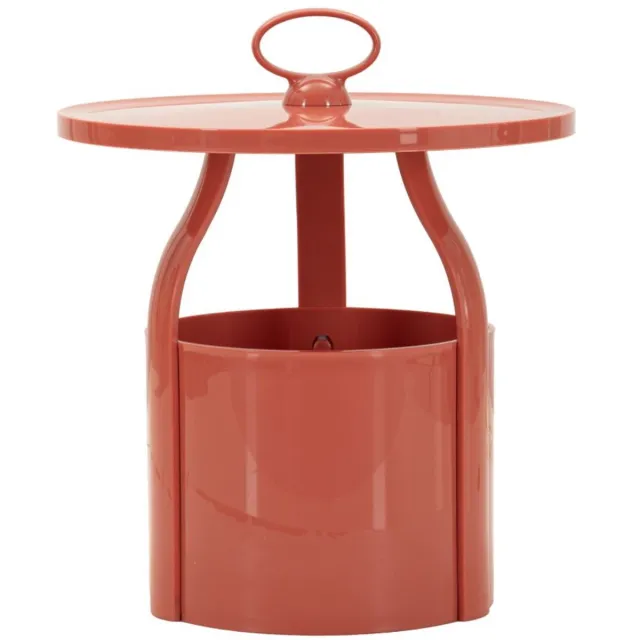 Mauro Ferretti Bijzettafel Iris End Table Red Ø 44×43 cm Rood