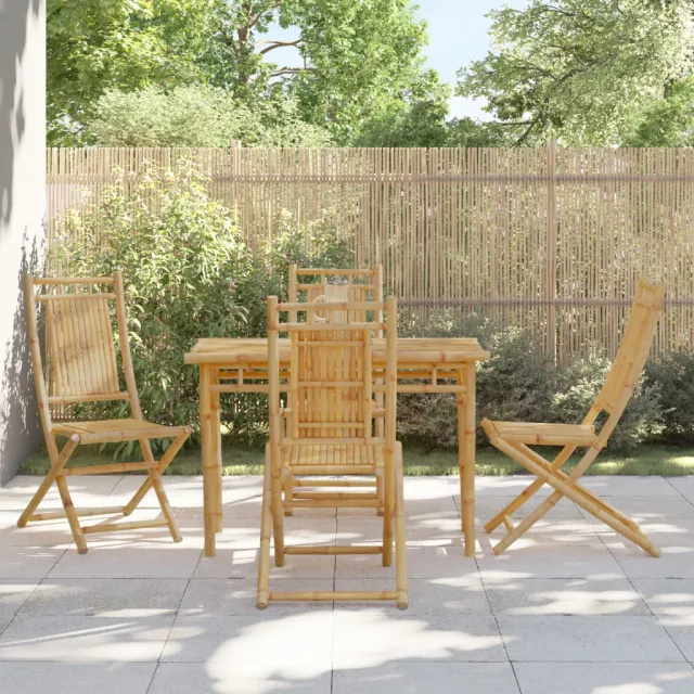 vidaXL 5-delige Tuinset bamboe bruin, foto 2