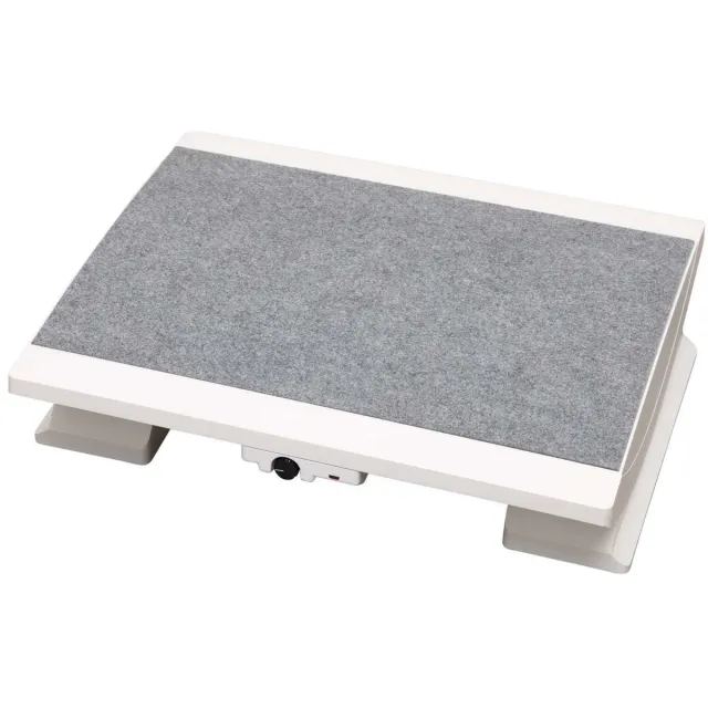 Maul Voetensteun MAULpro 45 x 39 cm Naaldvilt hoogte verstelbaar verwarmd wit wit|grijs