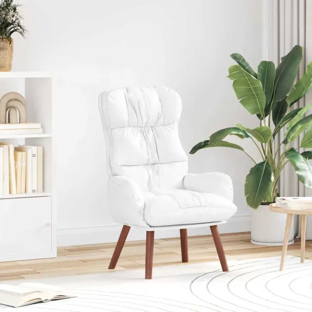 vidaXL Fauteuil Wit 69 x 74 x 93 cm Kunstleer