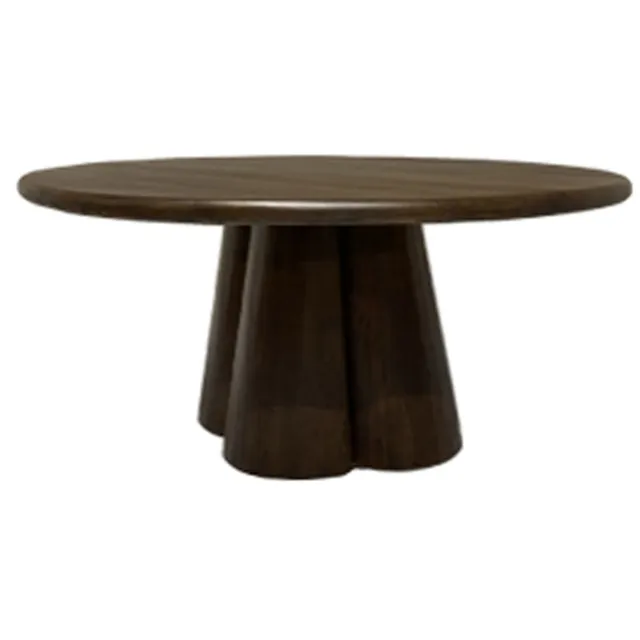 Brix Eetkamertafel Brix Clubs 130 cm - mangohout - Bruin
