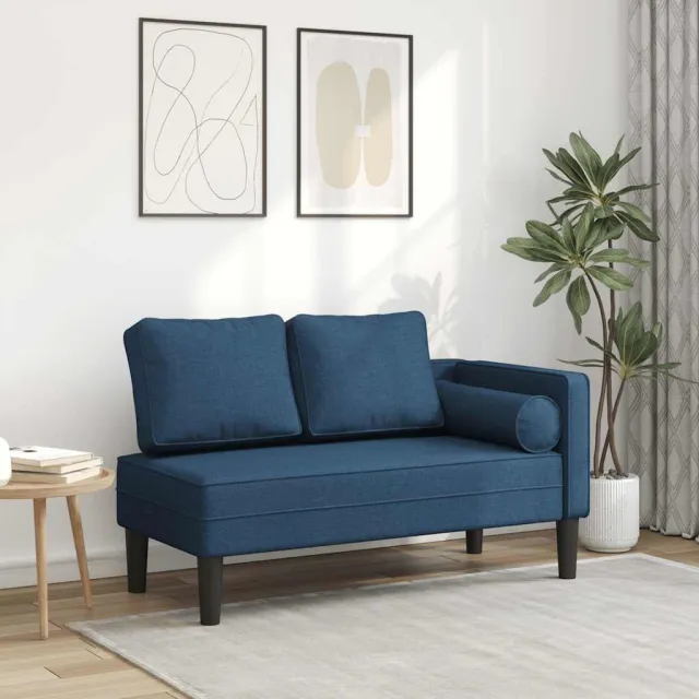 vidaXL Chaise longue met kussens kunstleer bruin, foto 2