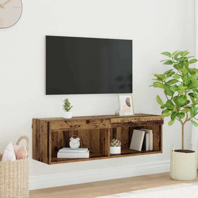 vidaXL Tv-meubelset Oud Hout Bewerkt hout Bruin