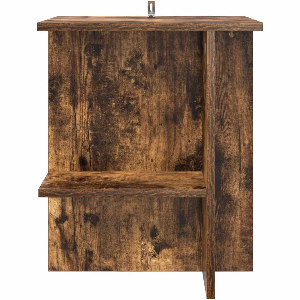vidaXL Salontafel Gerookt eiken 40 x 30 x 49 cm Bewerkt hout, foto 4