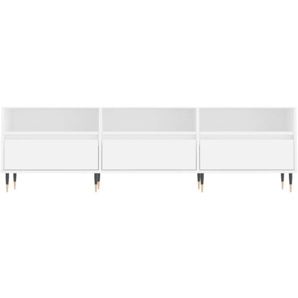 vidaXL Tv-meubel 150x30x44,5 cm bewerkt hout wit