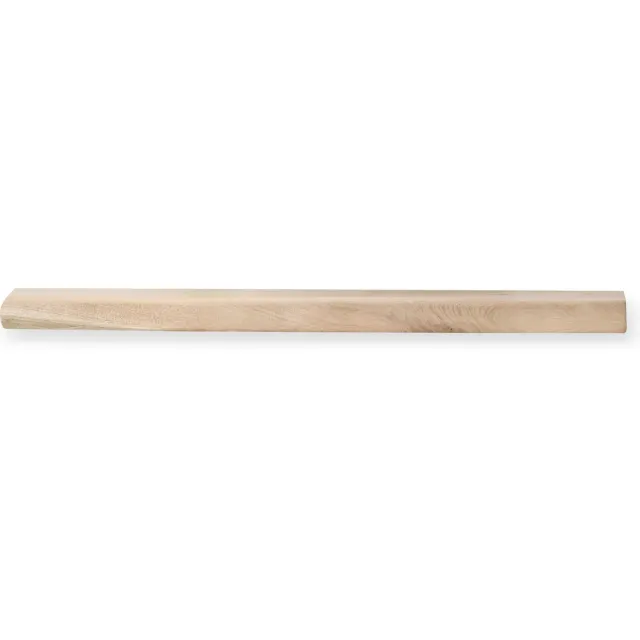 WOODBROTHERS Zwevende wandplank eiken met boomstam rand 120 x 30 cm - 40 mm - Wandplank - Wand plank - Wandplank hout - Wandplank zwevend - Zwevende wandplank - Wandplanken & -rekken - Wandplank kinderkamer - Boekenplank - Boekenplanken - Boekenplank kinderkamer Naturel