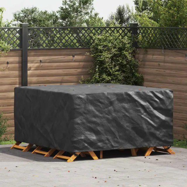 vidaXL Meubelhoes Effen Zwart 180 x 190 x 85 cm