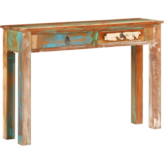 vidaXL Wandtafel - 110x30x75 - cm - massief - gerecycled - hout Bruin