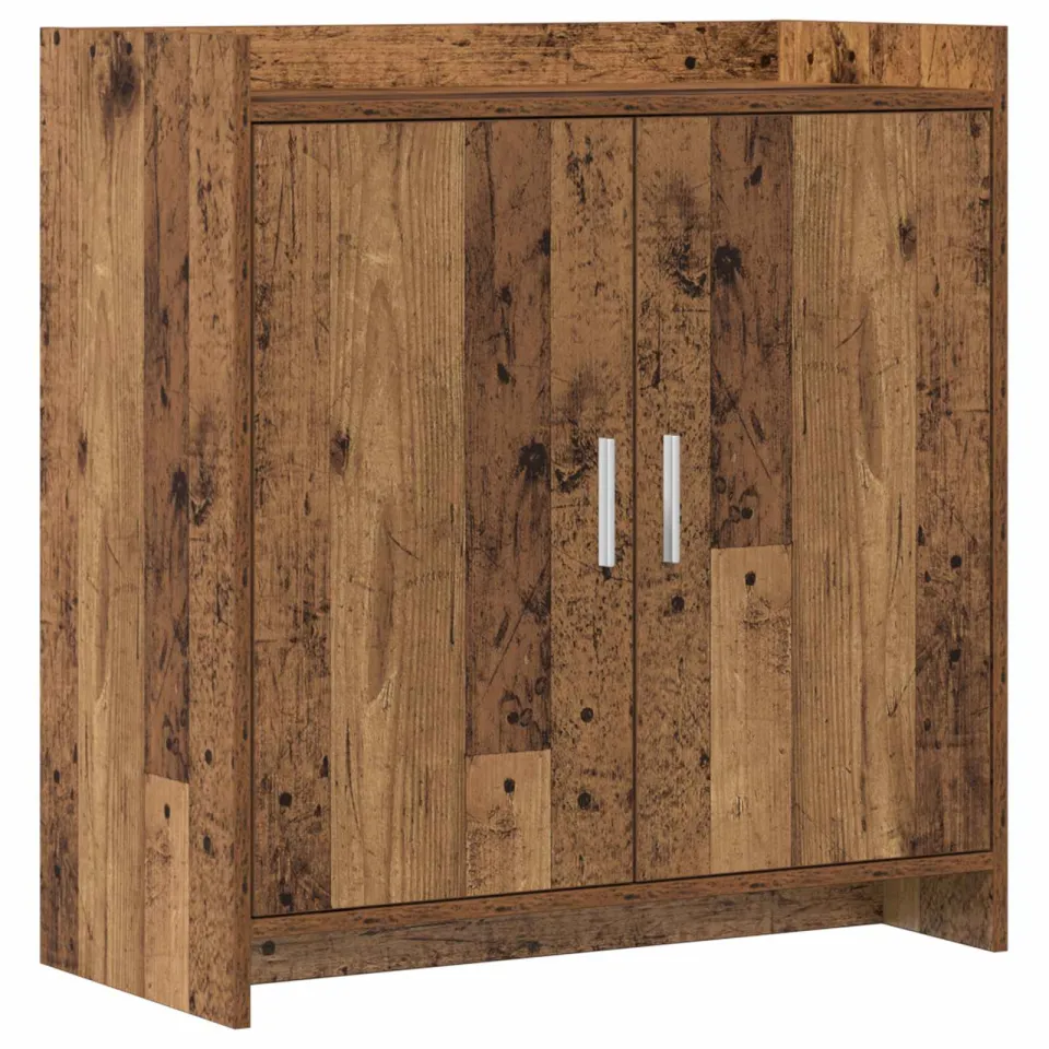 vidaXL Dressoir Oud hout 72 x 36 x 80 cm Bewerkt hout bruin, foto 3