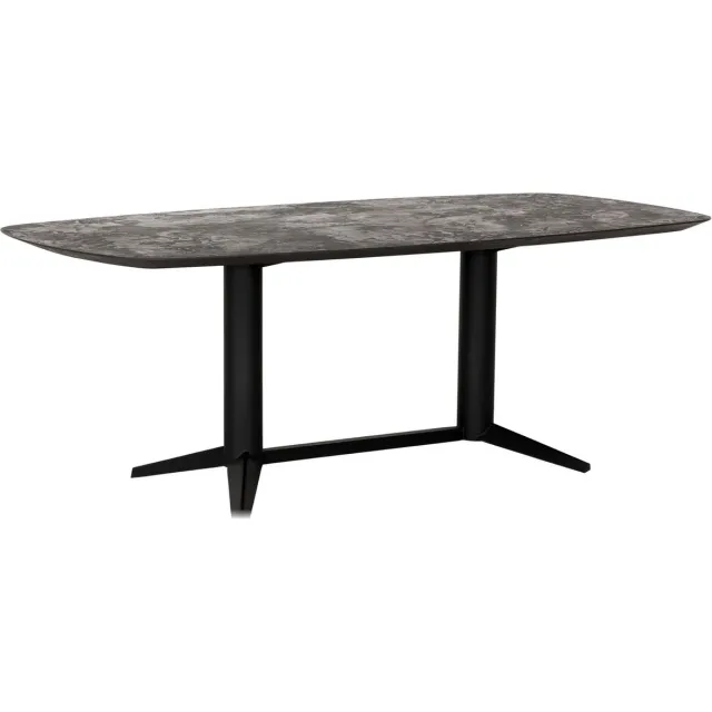 DTP Home Soho eettafel Deens ovaal Mortex zwart - 210 x 110 x 76 cm