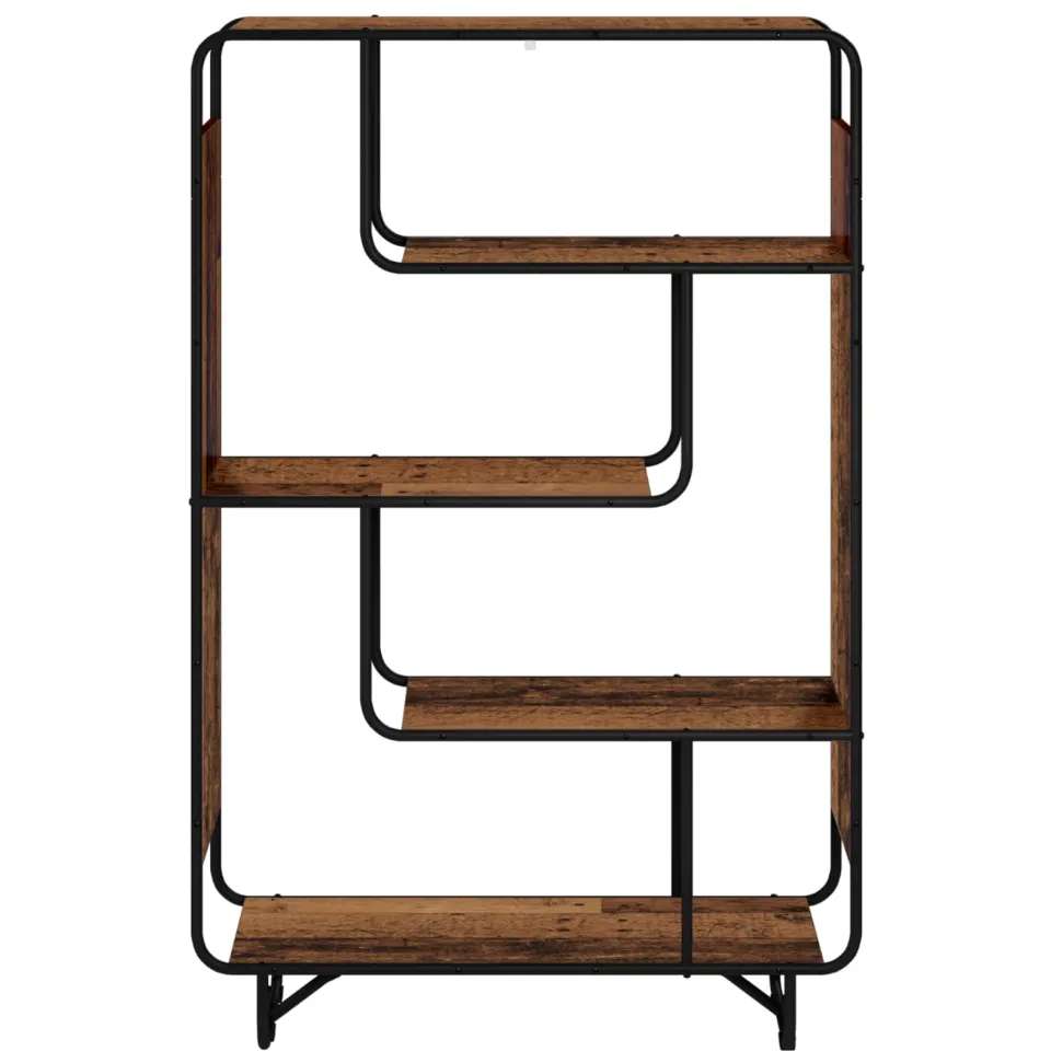 vidaXL Hoge kast Oud hout 93.5 x 37.5 x 144 cm Bewerkt hout bruin, foto 2