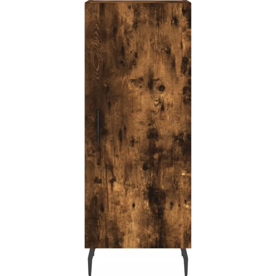 vidaXL Dressoir 34,5x34x90 cm bewerkt hout gerookt eiken, foto 4