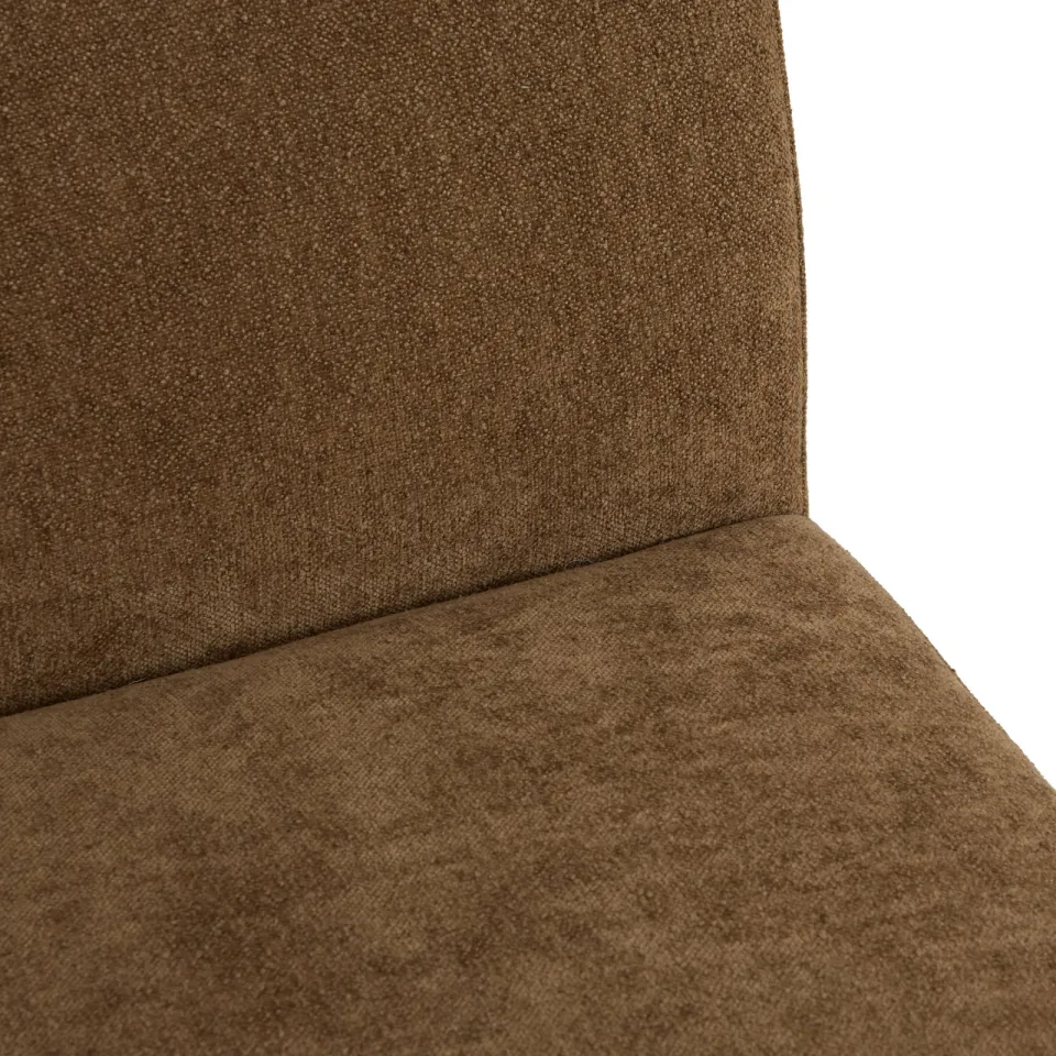 NOUS Living Rhea 3-zits element eetkamerbank bruin, foto 4