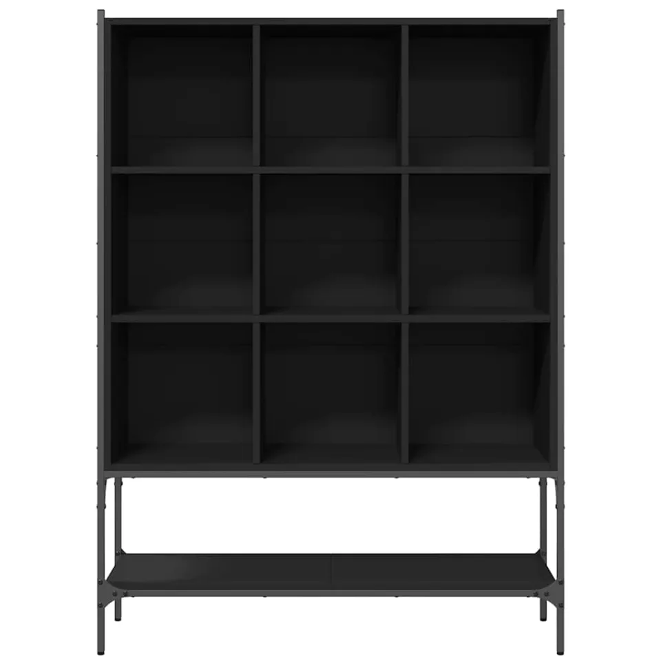 vidaXL Boekenkast 102x30x141,5 cm bewerkt hout zwart, foto 4