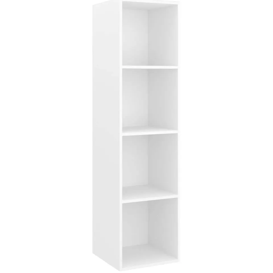 vidaXL Tv-wandmeubelen 4 st bewerkt hout wit
